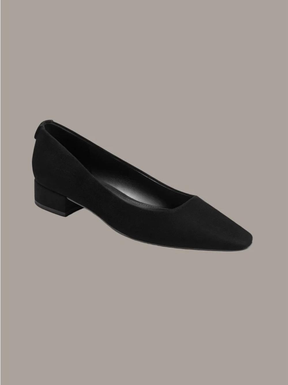 Donna Karan Black Suede “Savita Flat II” Snip Toe Women's Flats, Size 8. NWOT